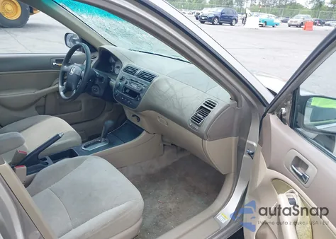 2002 Honda Civic Ex z USA, uszkodzony, nr VIN 1HGES26822L029611